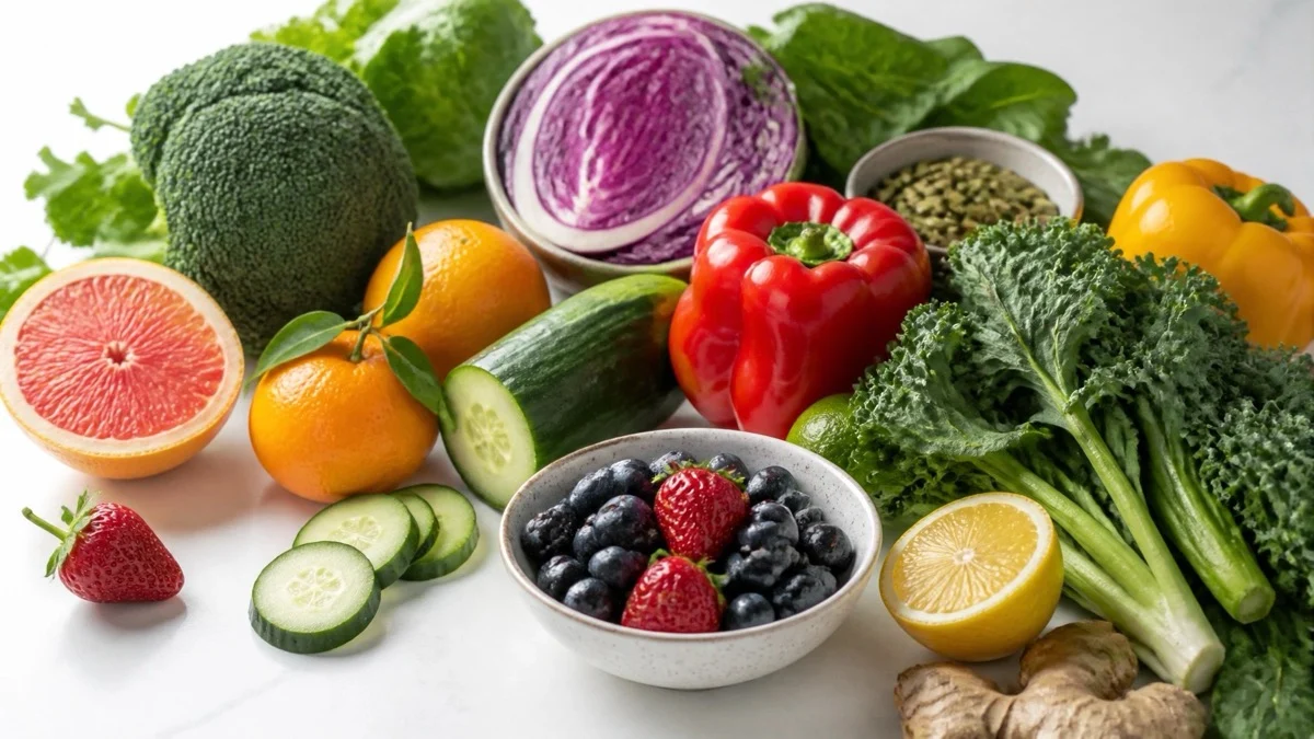 Nutrient-rich fruits and vegetables that support hair health